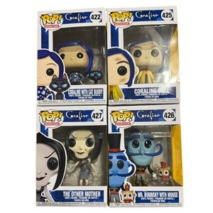 Vaulted Coraline Funko Pop Set (422, 425, 426, 427) – MIB Collectors Set